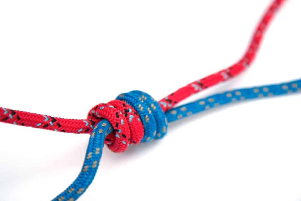 easiest knot to tie braid to fluorocarbon